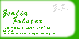 zsofia polster business card